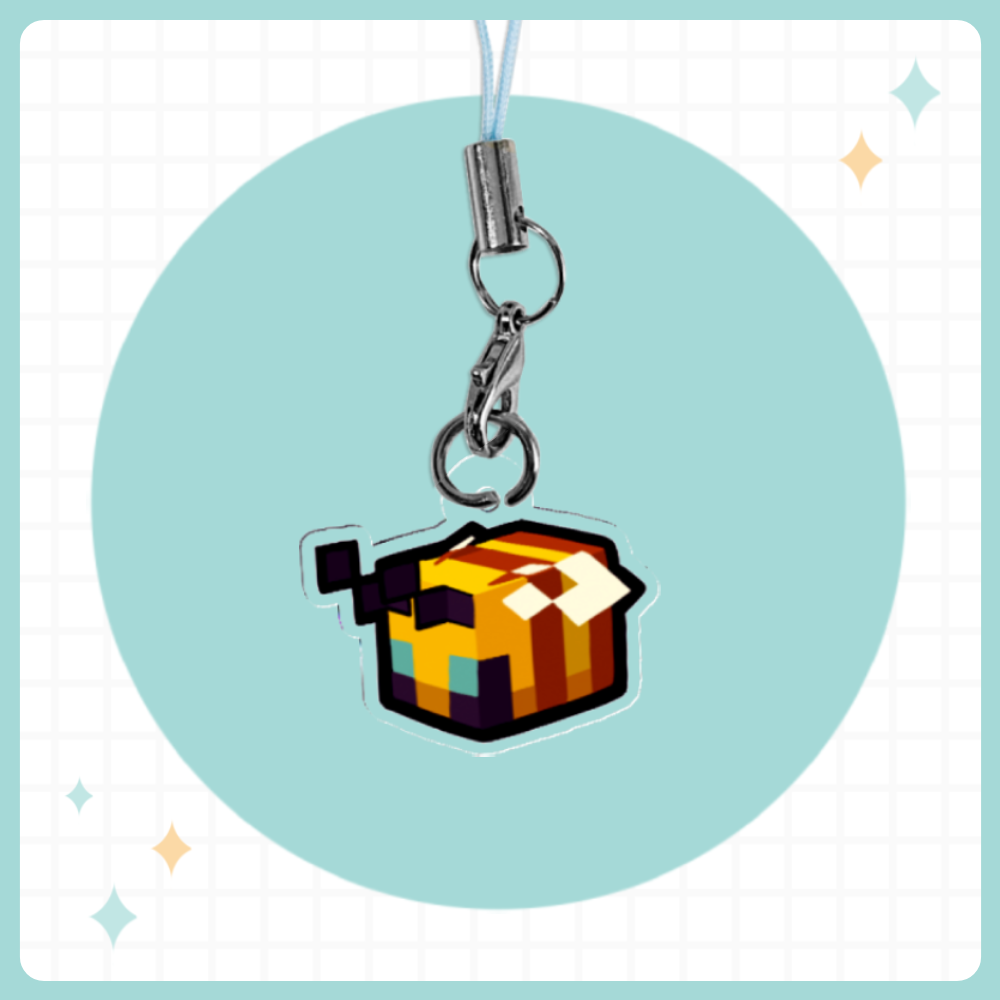 Baby Bee Acrylic Phone Charm