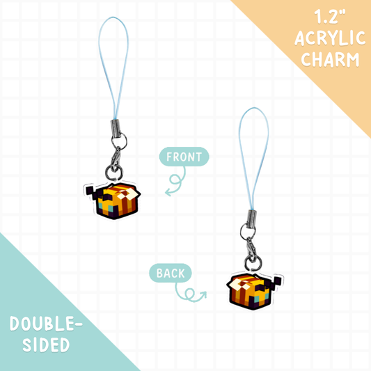 Baby Bee Acrylic Phone Charm