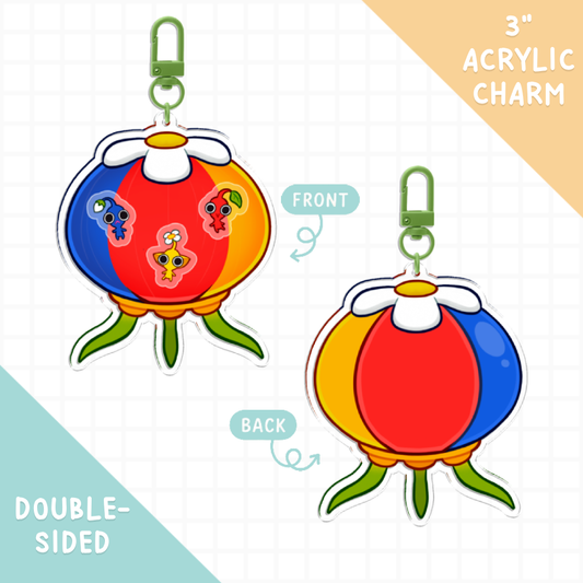 Pik Onion Acrylic Shaker Charm