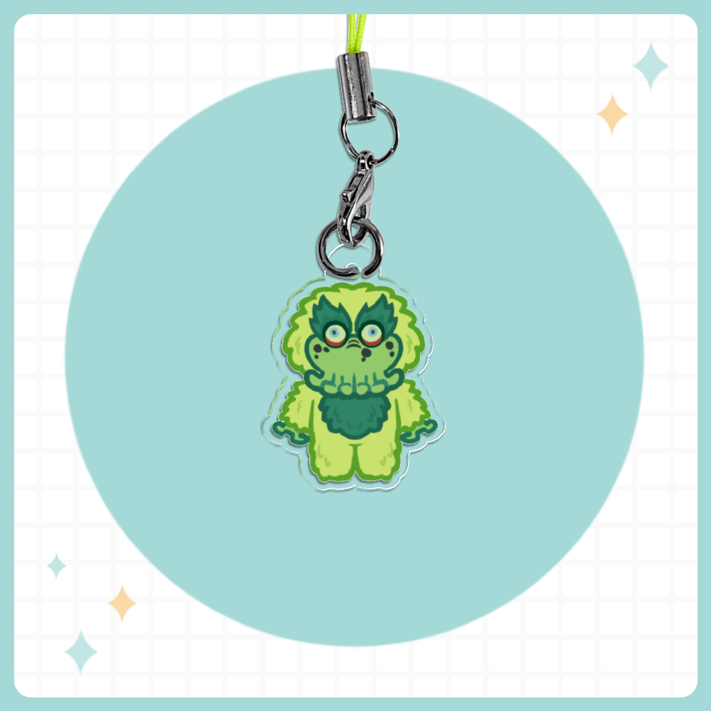 Wiggly Acrylic Phone Charm