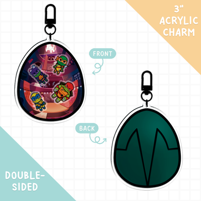Rise Turtles Shaker Charm